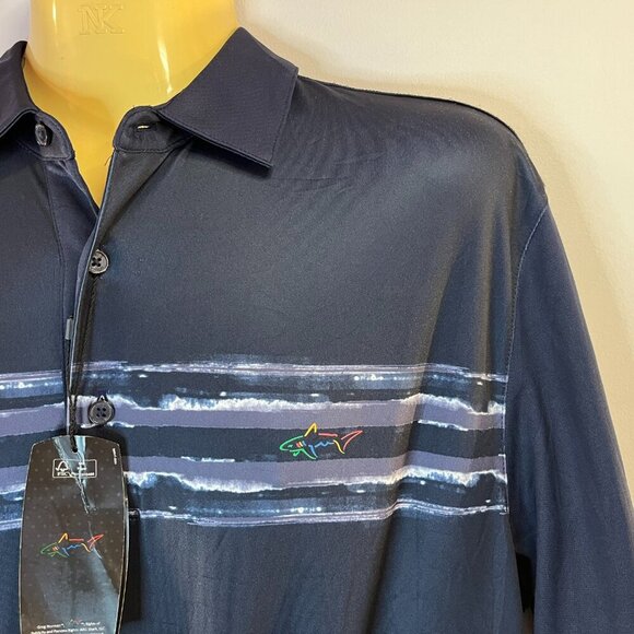 Greg Norman Men's PlayDry Classic Fit Microfiber Polo Shirt - Size Large - NWT - Picture 2 of 4